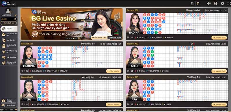 Hướng dẫn chơi game casino trực tuyến trên Bet169